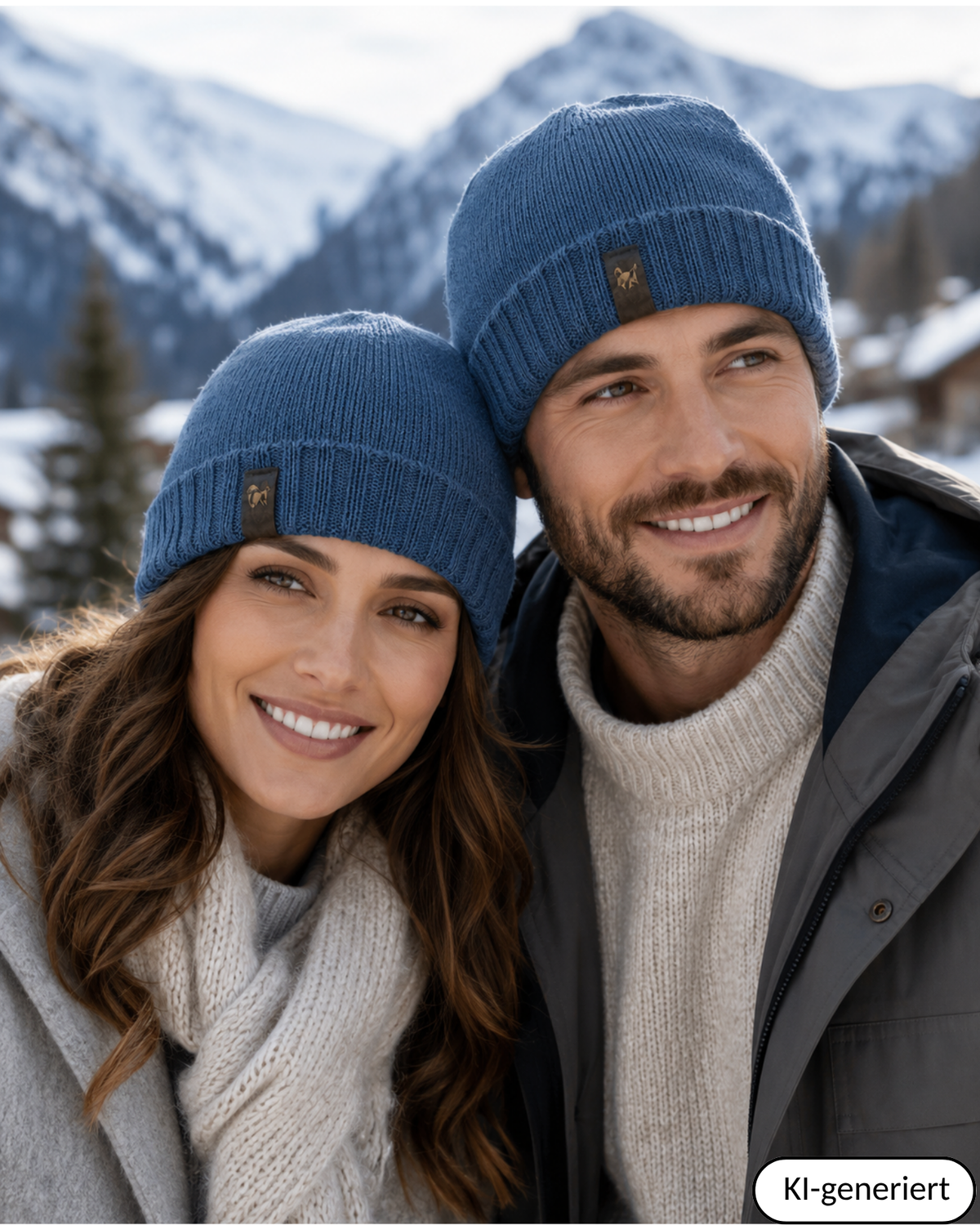 Alpaka Mütze | Einfach gestrickt | 100 % Alpakawolle | Unisex | ALPAKNIT