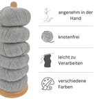 100% Baby Alpaka Wolle  |Strickwolle | 4-fädig