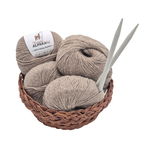 100% Baby Alpaka Wolle  |Strickwolle | 4-fädig