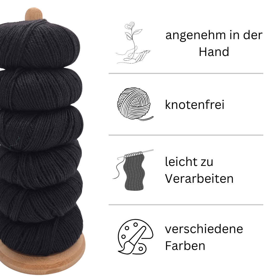 100% Baby Alpaka Wolle  |Strickwolle | 4-fädig