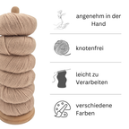 100% Baby Alpaka Wolle  |Strickwolle | 4-fädig