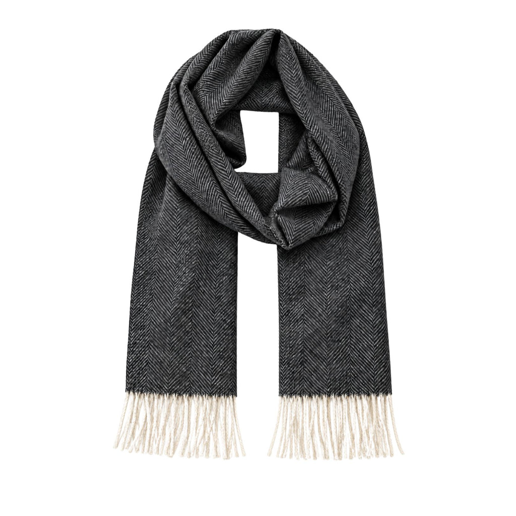 Baby Alpaka Schal – 100% Alpakawolle – 180 x 30cm – weich, warm & sanft zur Haut – eleganter Wollschal für Damen & Herren – temperaturregulierend, atmungsaktiv & unisex ALPAKNIT