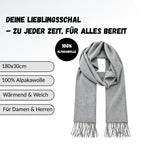Baby Alpaka Schal – 100% Alpakawolle – 180 x 30cm – weich, warm & sanft zur Haut – eleganter Wollschal für Damen & Herren – temperaturregulierend, atmungsaktiv & unisex ALPAKNIT