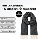 Baby Alpaka Schal – 100% Alpakawolle – 180 x 30cm – weich, warm & sanft zur Haut – eleganter Wollschal für Damen & Herren – temperaturregulierend, atmungsaktiv & unisex ALPAKNIT