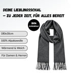 Baby Alpaka Schal – 100% Alpakawolle – 180 x 30cm – weich, warm & sanft zur Haut – eleganter Wollschal für Damen & Herren – temperaturregulierend, atmungsaktiv & unisex ALPAKNIT