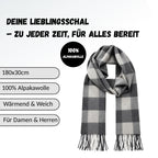 Baby Alpaka Schal – 100% Alpakawolle – 180 x 30cm – weich, warm & sanft zur Haut – eleganter Wollschal für Damen & Herren – temperaturregulierend, atmungsaktiv & unisex ALPAKNIT