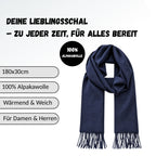 Baby Alpaka Schal – 100% Alpakawolle – 180 x 30cm – weich, warm & sanft zur Haut – eleganter Wollschal für Damen & Herren – temperaturregulierend, atmungsaktiv & unisex ALPAKNIT